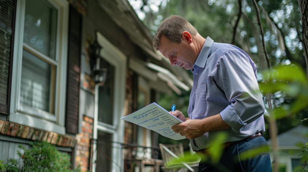 Environmental Health Officer inspecting a rented property in Ireland